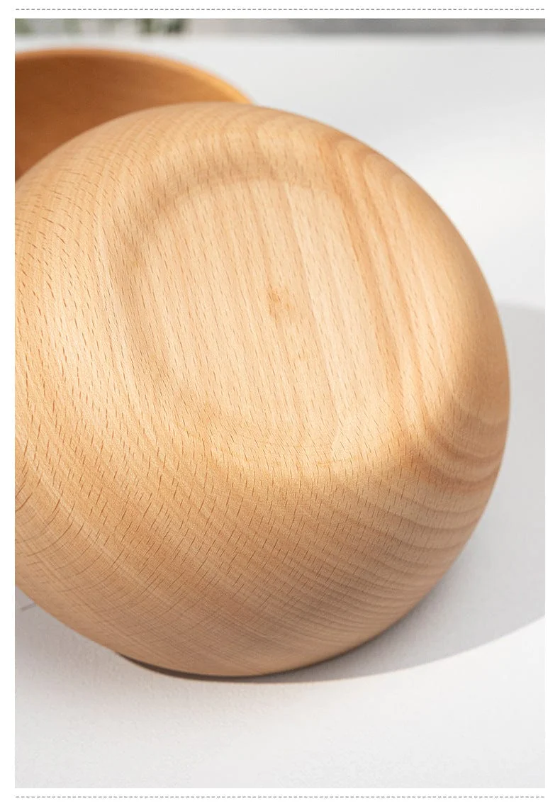 Beech Wood Salad Bowl - Image 3