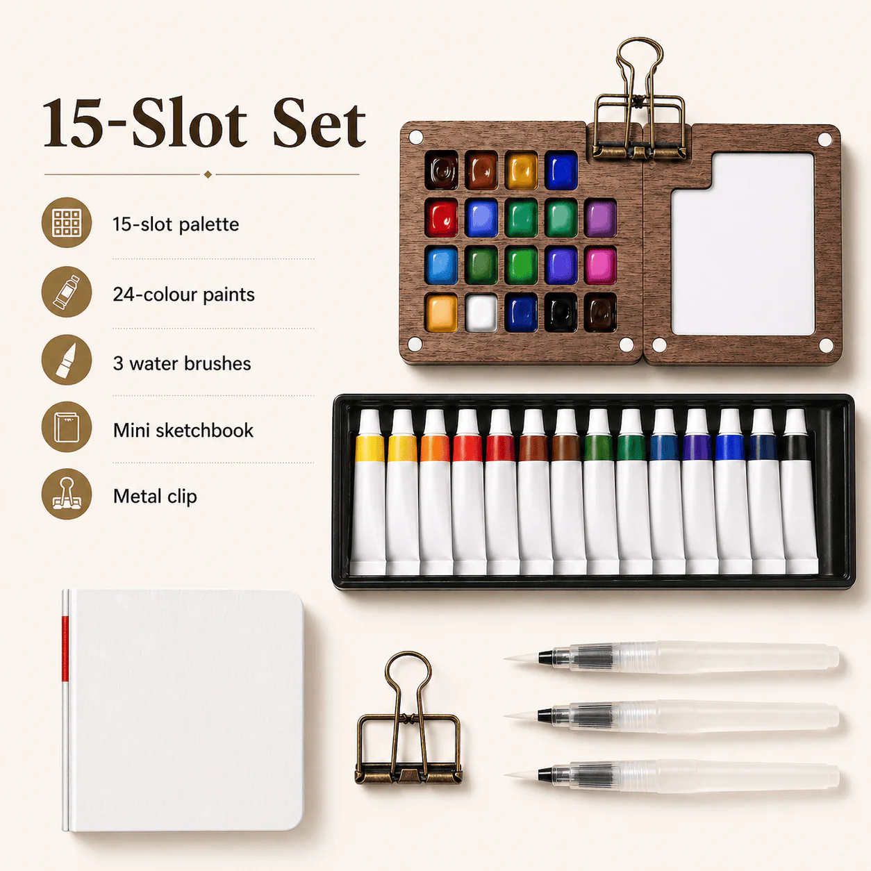 Pocket Paint Studio - Mini Watercolor Kit - Image 7
