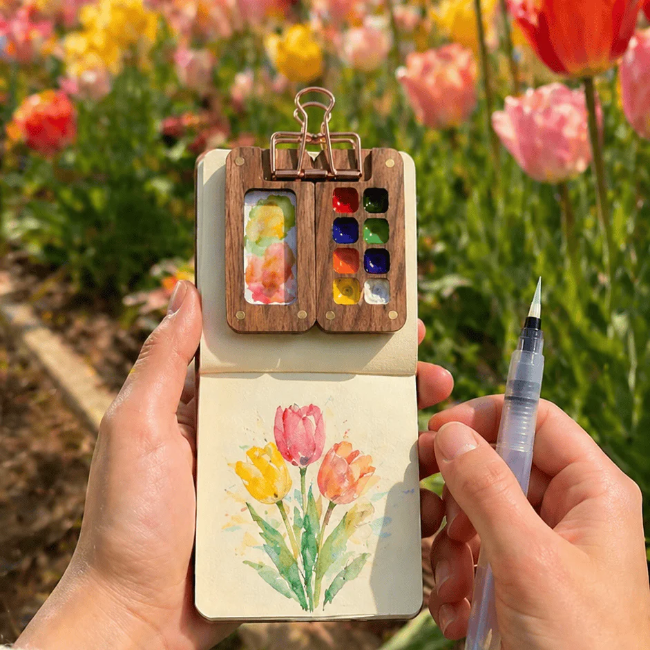 Pocket Paint Studio - Mini Watercolor Kit - Image 9