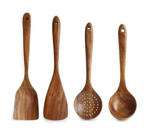 Teak Wooden Utensil Set - Image 10