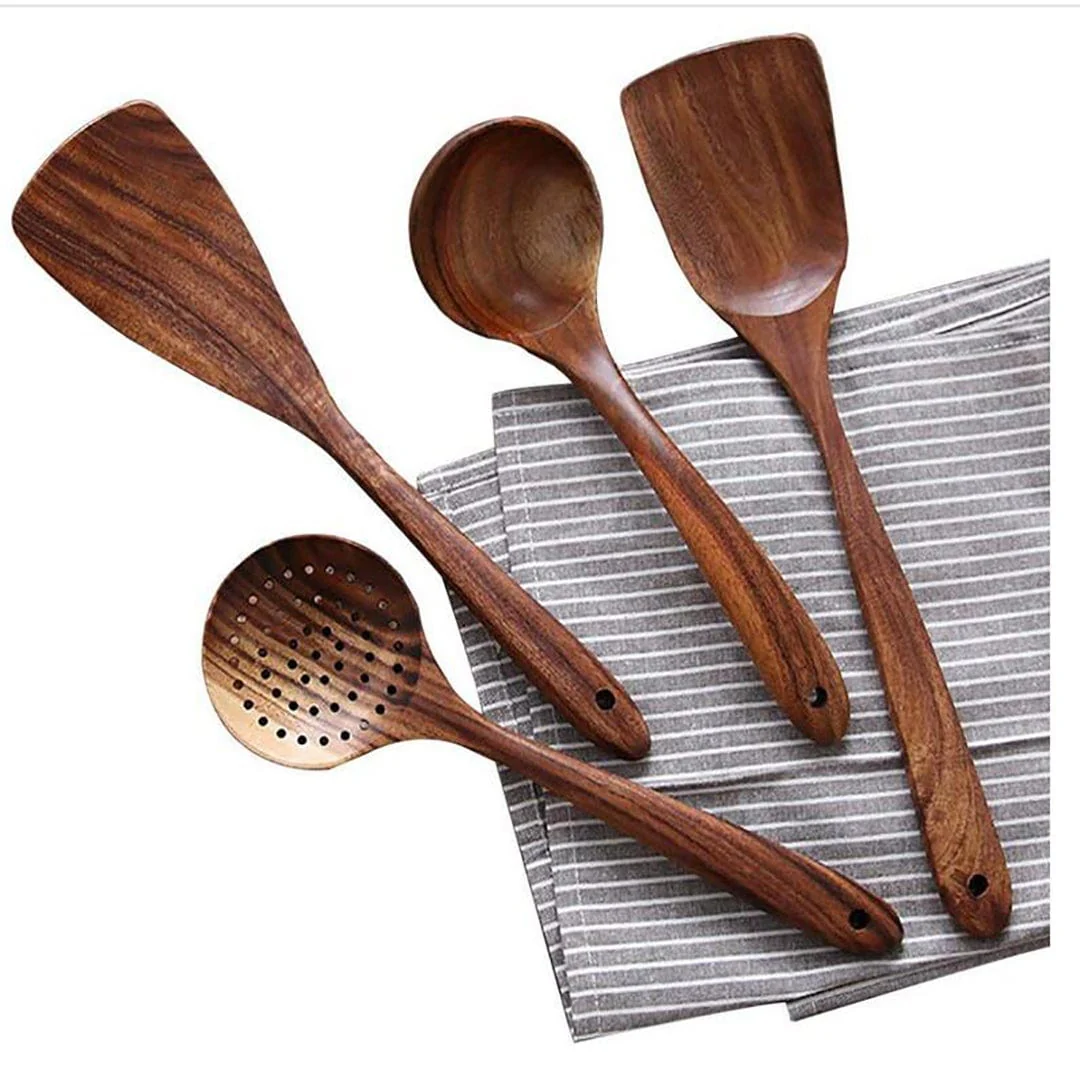 Teak Wooden Utensil Set - The Healthier Alternative - Image 7