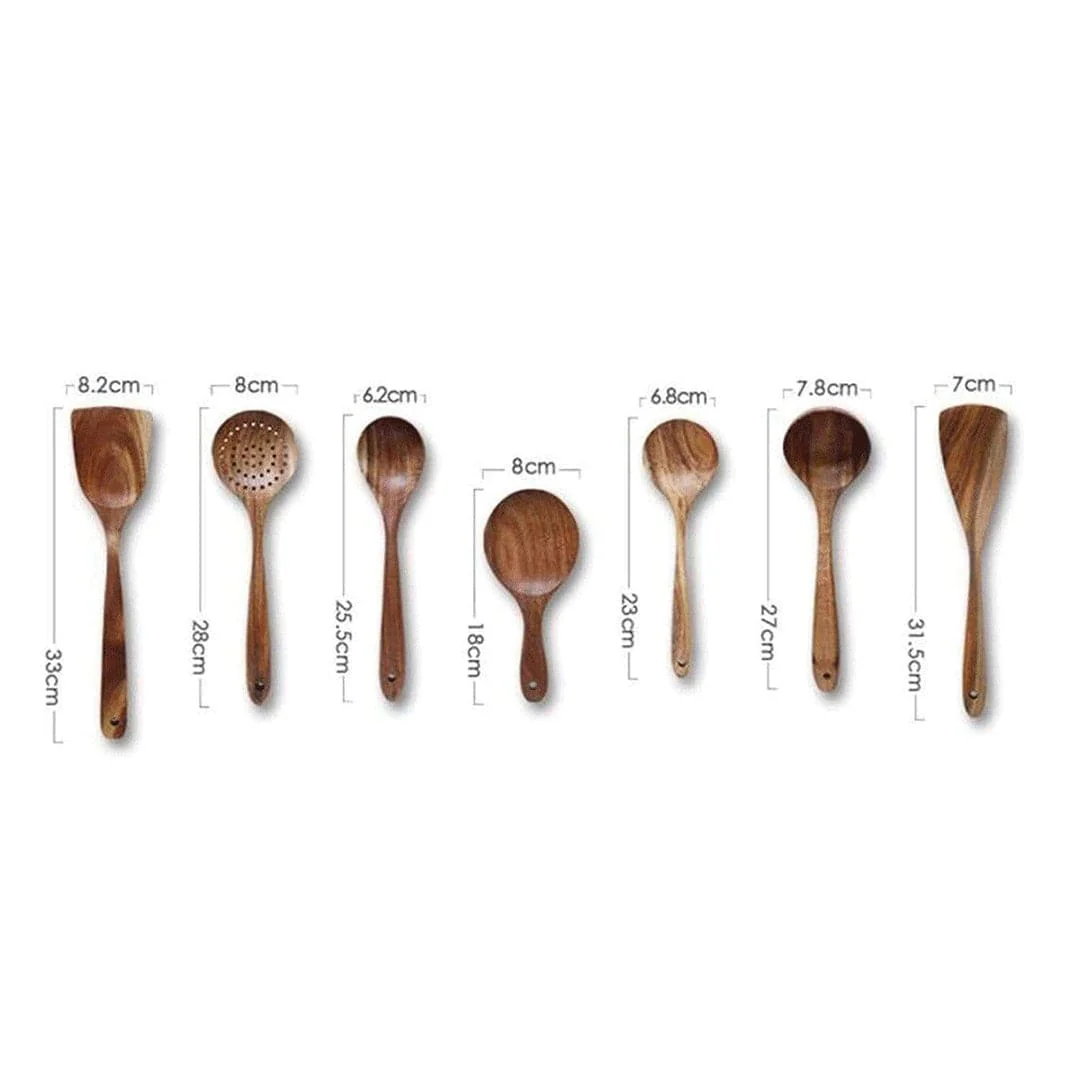 Teak Wooden Utensil Set - The Healthier Alternative - Image 8